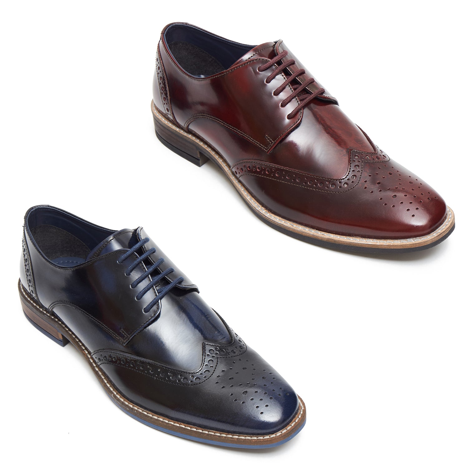 Mens Leather  Brogue Shoes 13212