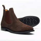 Mens Goodyear Welted Suede Chelsea Boots - 27817 Brown