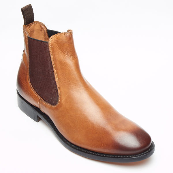 Lucini Men’s Goodyear Welted Leather Chelsea Boots – 27817 Tan