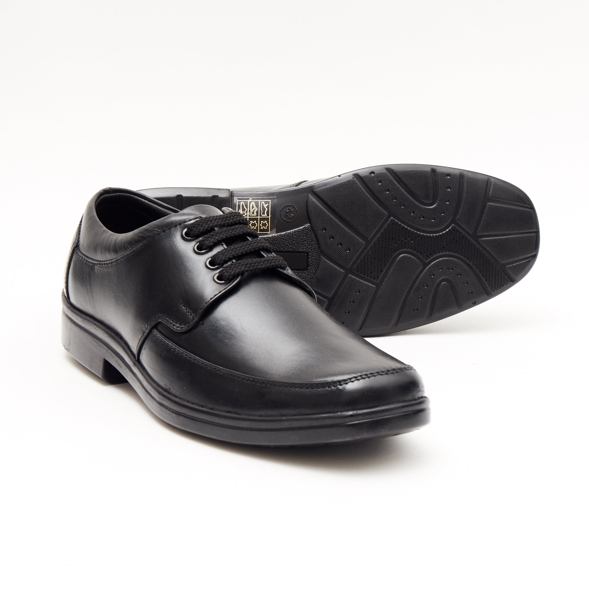 Mens Leather Lace Up Shoes 86-4636