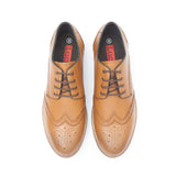 Mens Leather Formal Shoes-50623_Tan