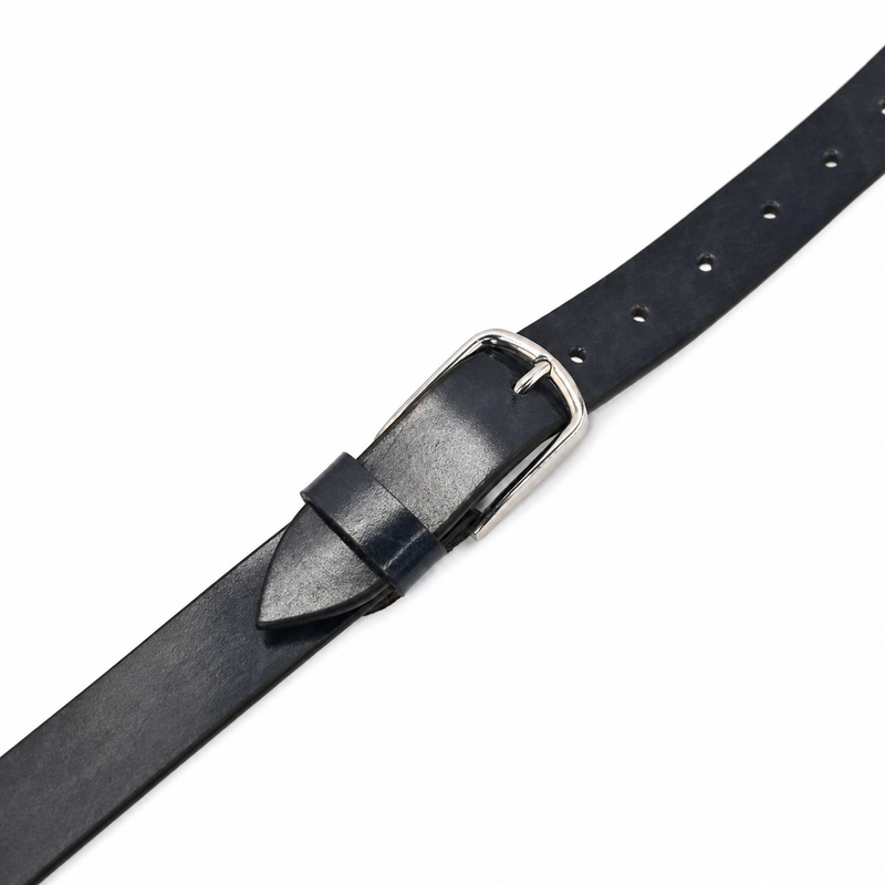 Lucini Men’s Refined Leather Pin Buckle Belt 020 – Royal Blue