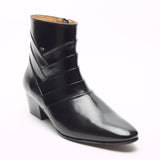 26288 - Leather Cuban Heel Boot (Black)