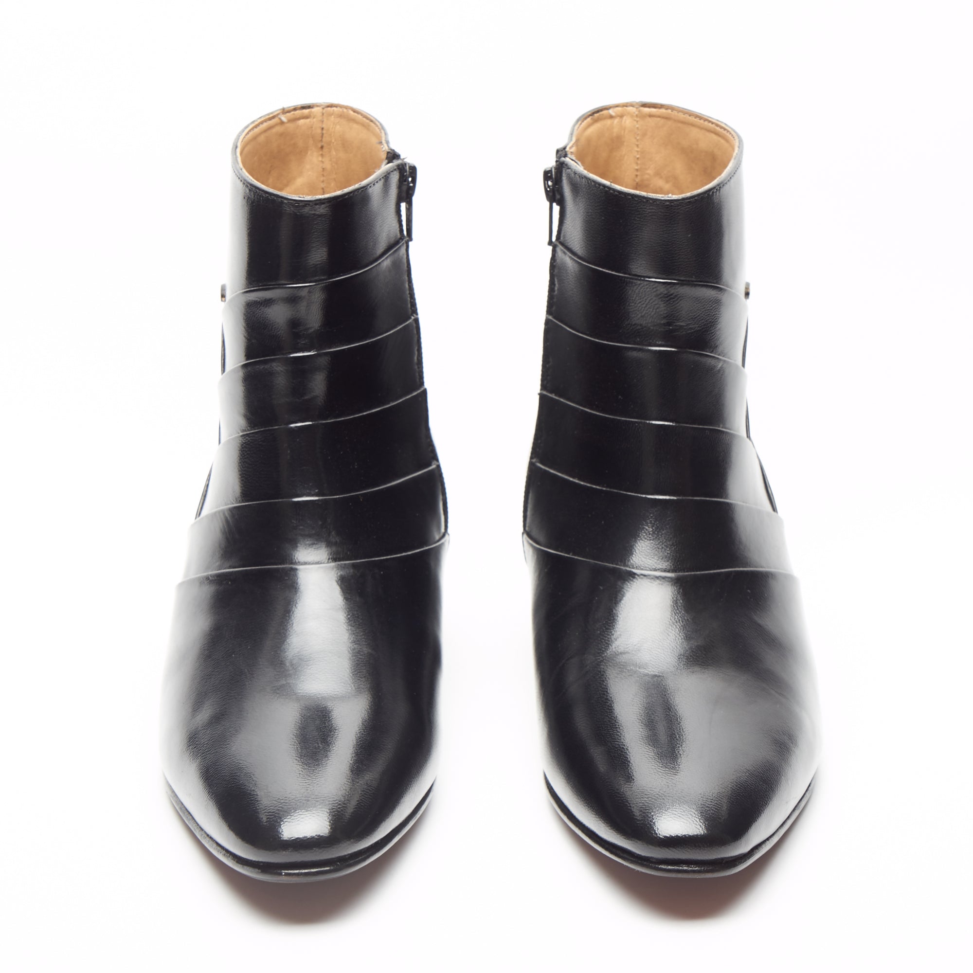 26288 - Leather Cuban Heel Boot (Black)