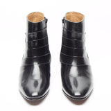 26288 - Leather Cuban Heel Boot (Black)