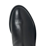 Cowhide Leather Premium Long Boots (Black) - 26484