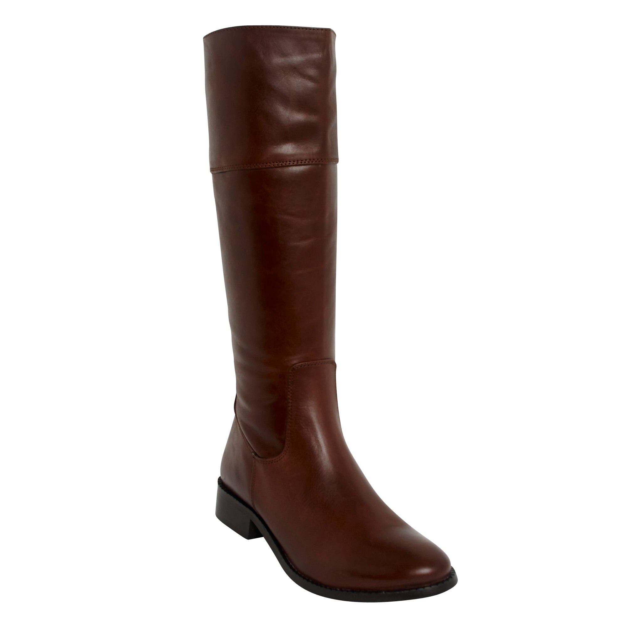 26484 - Cowhide Leather Premium Long Boots (Brown)