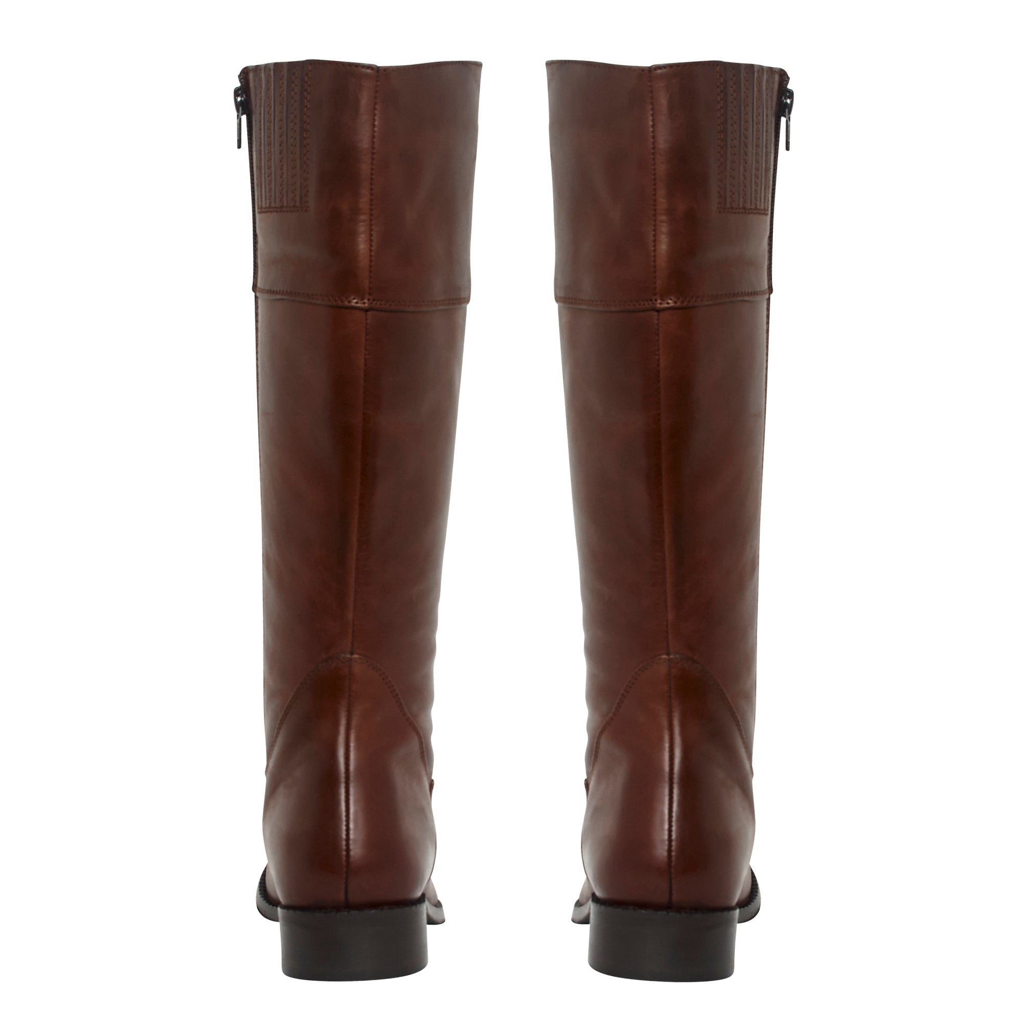 26484 - Cowhide Leather Premium Long Boots (Brown)