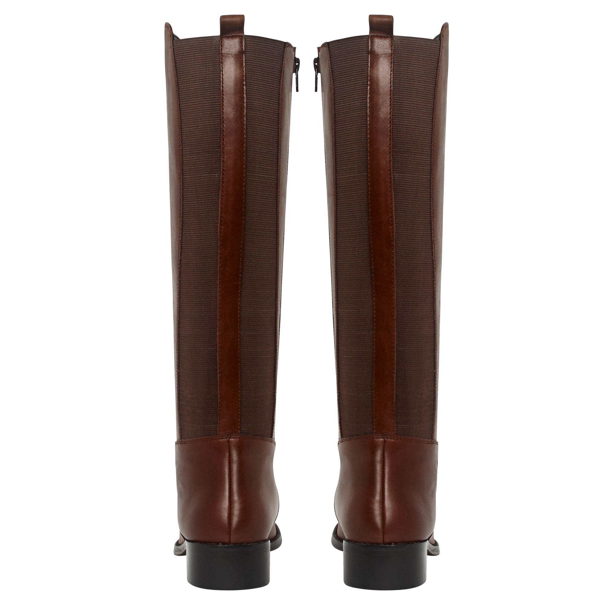 32956 - Cowhide Leather Premium Long Boots (Brown)