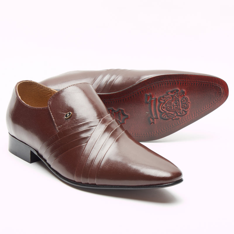 Lucini Men’s Leather Spanish Genuine Leather Shoe 33452 – Brown
