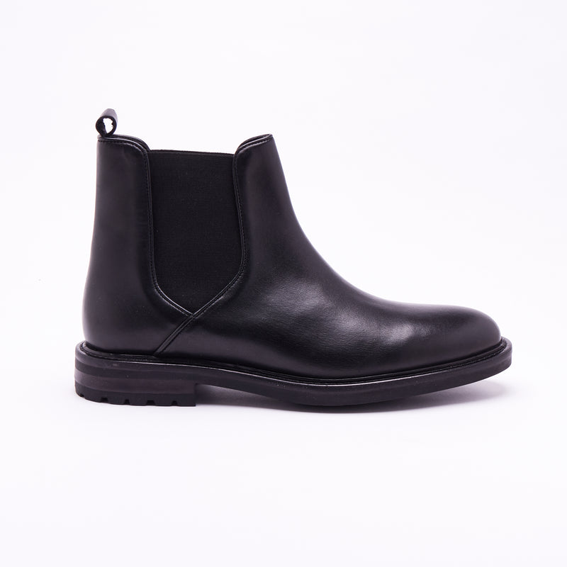 Lucini Men’s Chelsea Leather Boots 54090 – Black