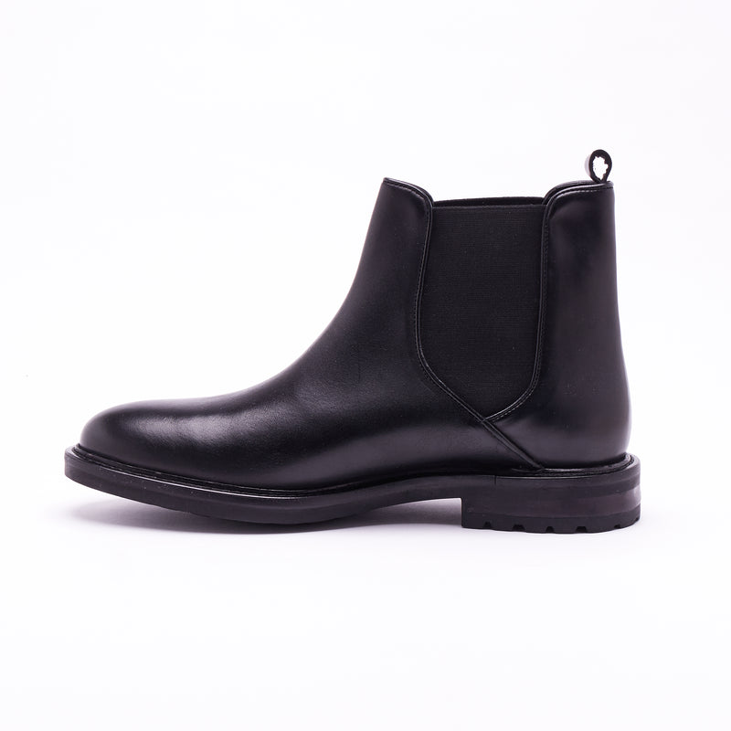 Lucini Men’s Chelsea Leather Boots 54090 – Black