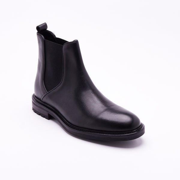Lucini Men’s Chelsea Leather Boots 54090 – Black