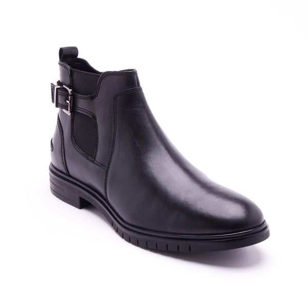 Lucini Men’s Leather High Top Ankle Boots 57381 – Black