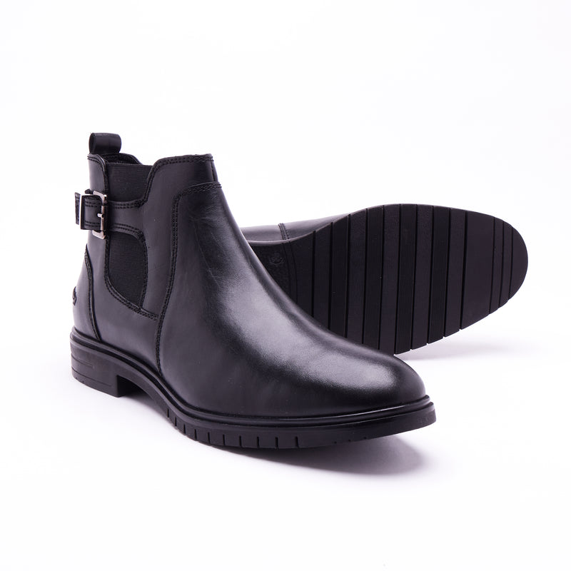 Lucini Men’s Leather High Top Ankle Boots 57381 – Black