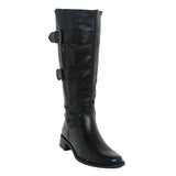 7650 - Rider Buckle Long Boots (Black)