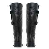 7650 - Rider Buckle Long Boots (Black)