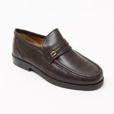 Lucini Men's Brown Nappa Leather Loafers – 8902