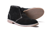 1174 - Suede Lace Up Desert Boots (Black)