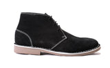 1174 - Suede Lace Up Desert Boots (Black)