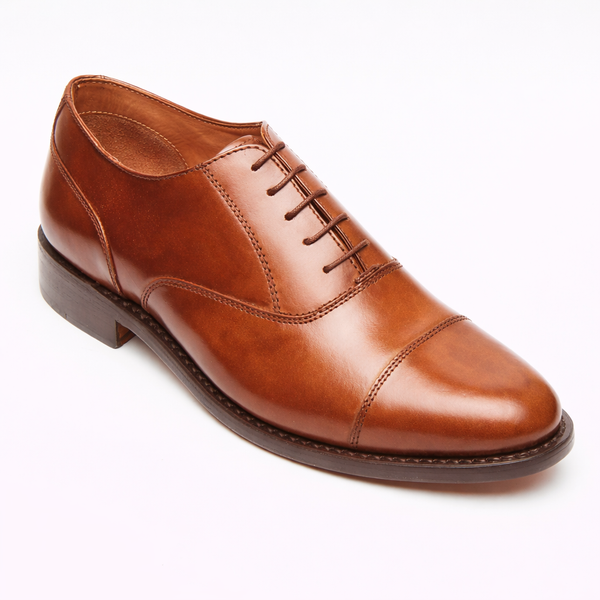Lucini Men’s Leather Oxford Goodyear Welted Shoes 28013 – Cognac