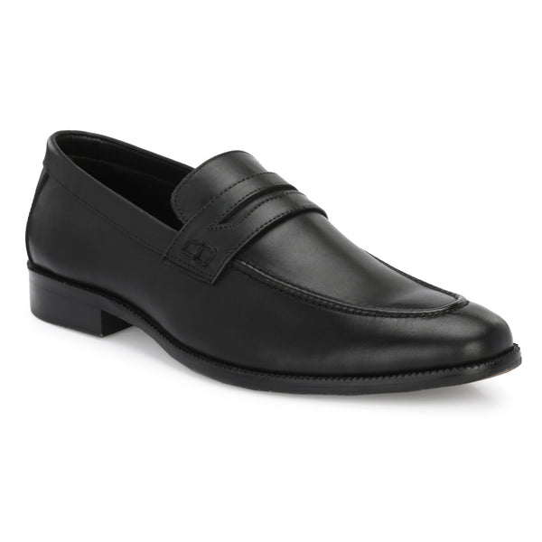 1870 - Penny Loafer Slip On Shoes (Black)
