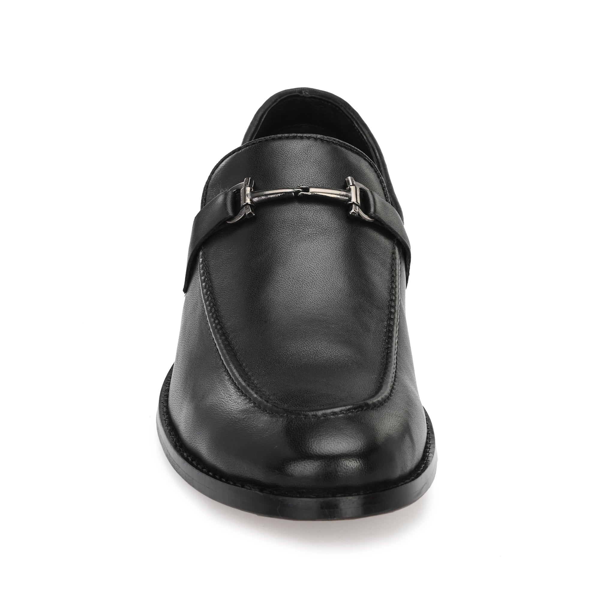 1839 - T-Bar Penny Loafer Slip On Shoes (Black)