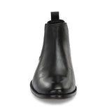 2148 - Leather Slip On Chelsea Ankle Boots (Black)