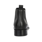 2148 - Leather Slip On Chelsea Ankle Boots (Black)