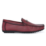 2149 - T-Bar Driver Loafer Slip On Shoes (Bordo)