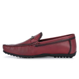 2149 - T-Bar Driver Loafer Slip On Shoes (Bordo)