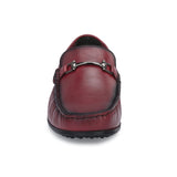 2149 - T-Bar Driver Loafer Slip On Shoes (Bordo)