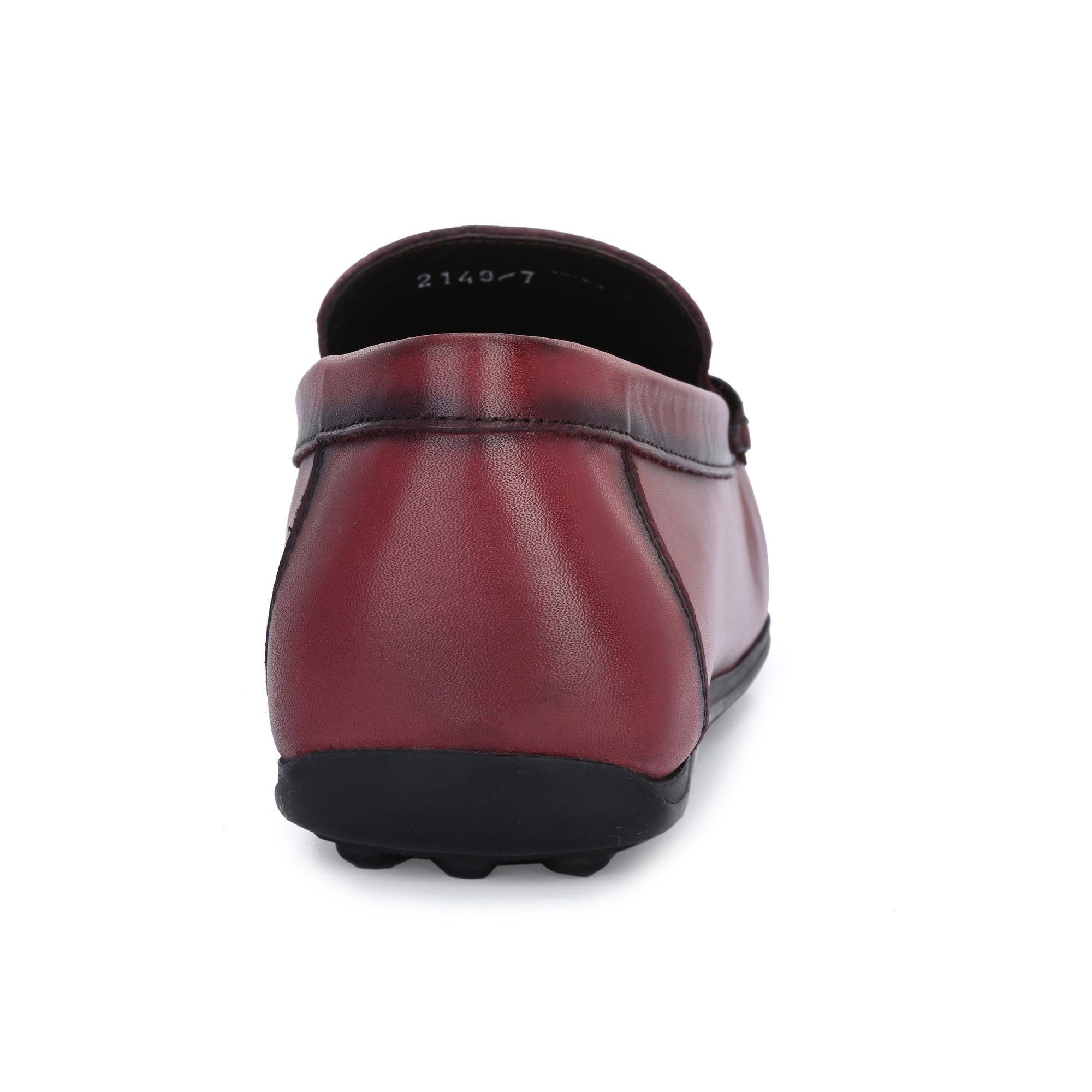 2149 - T-Bar Driver Loafer Slip On Shoes (Bordo)