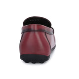 2149 - T-Bar Driver Loafer Slip On Shoes (Bordo)