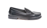 English Penny Loafer Slip On Shoes (Black)