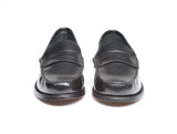 English Penny Loafer Slip On Shoes (Black)