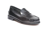 English Penny Loafer Slip On Shoes (Black)