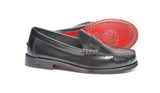 English Penny Loafer Slip On Shoes (Black)