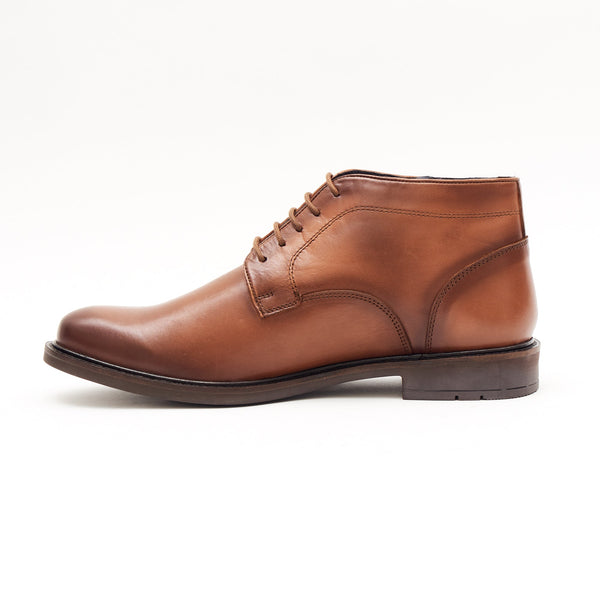Mens Leather Lace Up Ankle Boots -  SF-116