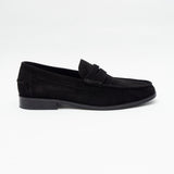 Mens Suede Casual Slip On Shoes - 17925_Black Suede