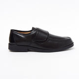 Mens Leather Velcro Comfort Shoes - 17983