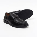 Mens Leather Velcro Comfort Shoes - 17983