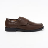 Mens Leather Velcro Comfort Shoes - 17983