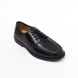 Mens Leather Comfortable Lightweight Lace Up Wide Fit Shoes Black