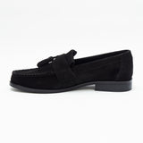Mens Formal Moccasin Shoes 17999_Black Suede