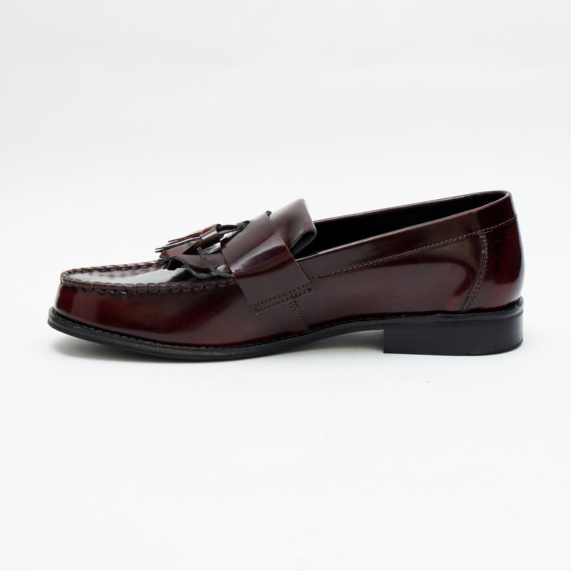 Mens Formal Moccasin Shoes 17999_Bordo Patent