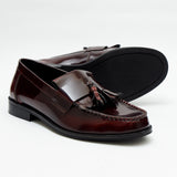 Mens Formal Moccasin Shoes 17999_Bordo Patent