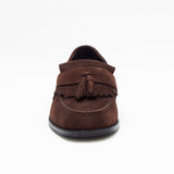 Mens Formal Moccasin Shoes 17999_Brown Suede