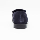 Mens Formal Moccasin Shoes 17999_Navy Blue Suede