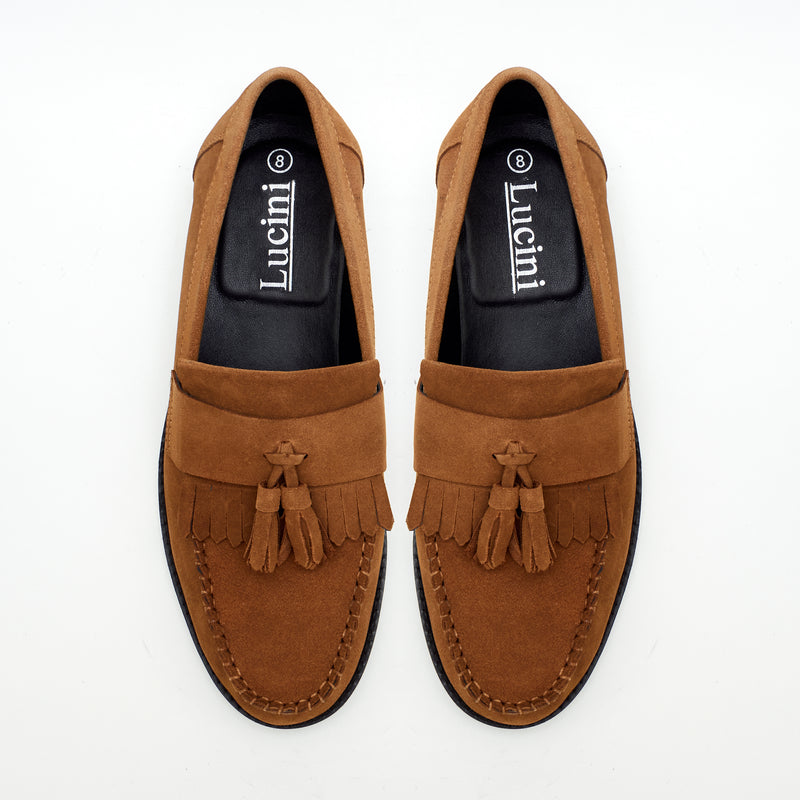 Mens Formal Moccasin Shoes 17999_Snuff Suede